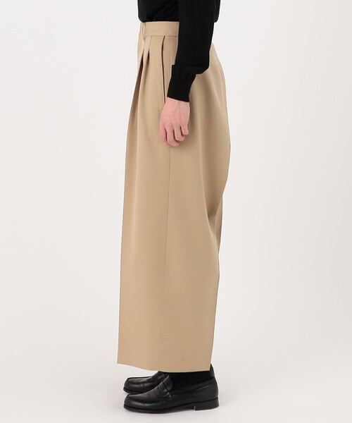 HAVERSACK(ハバーザック)の「HAVERSACK ATTIRE ウールギャバジン 2プリーツワイドパンツ(その他パンツ・メンズ・ベージュ・M)」の5枚目の写真