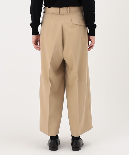 HAVERSACK(ハバーザック)の「HAVERSACK ATTIRE ウールギャバジン 2プリーツワイドパンツ(その他パンツ・メンズ・ベージュ・M)」の6枚目の写真