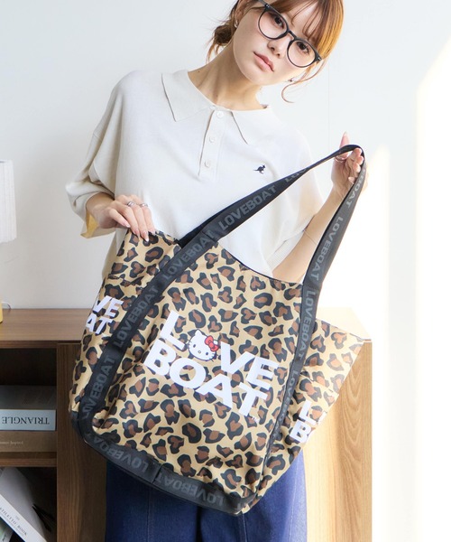 LOVE BOAT(ラブ・ボート)の「【HELLO KITTY/ハローキティ】×【LOVE BOAT/ラブボート】バルーントートバッグ(トートバッグ・レディース・その他1/レオパード・FREE)」の17枚目の写真