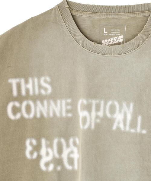 DANKE SCHON（ダンケシェーン）の「DankeSchon/ダンケシェーン/PIGMENT STENCIL S/S TEE（Tシャツ/カットソー・メンズ・ベージュ/ブラック・L/M）」の7枚目の写真