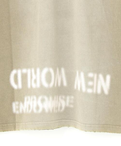 DANKE SCHON（ダンケシェーン）の「DankeSchon/ダンケシェーン/PIGMENT STENCIL S/S TEE（Tシャツ/カットソー・メンズ・ベージュ/ブラック・L/M）」の11枚目の写真