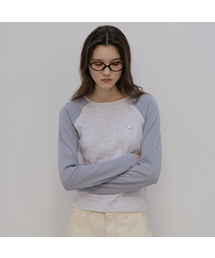 Coloring raglan t-shirt [TISP05LT03]_Sky blue