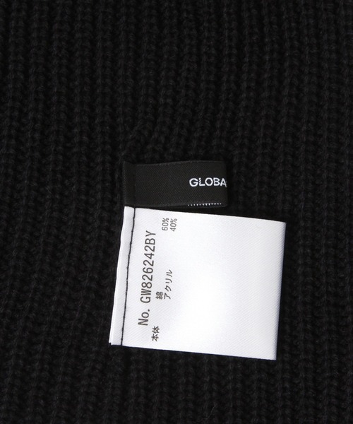 GLOBAL WORK（グローバルワーク）の「ニットビーニー/661444（ニットキャップ/ビーニー・レディース・ブラック/オフホワイト/グレー・FREE）」の8枚目の写真