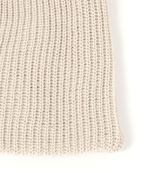 GLOBAL WORK（グローバルワーク）の「ニットビーニー/661444（ニットキャップ/ビーニー・レディース・ブラック/オフホワイト/グレー・FREE）」の9枚目の写真