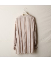 スズキタカユキ　smock blouse ベージュ　コットン　シルク suzuki takayuki（スズキタカユキ）の「smock blouse（シャツ/ブラウス