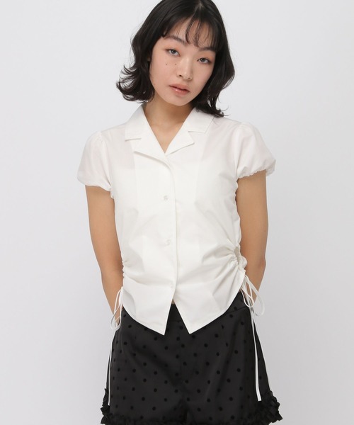 3.3 Field Trip （3.3フィールドトリップ）の「3.3 Field Trip／パフスリーブシャツ（シャツ/ブラウス・レディース・サックスブルー/オフホワイト・FREE）」の7枚目の写真