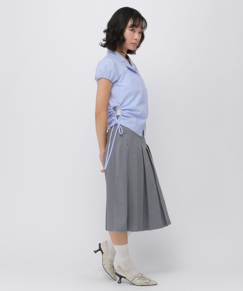 3.3 Field Trip （3.3フィールドトリップ）の「3.3 Field Trip／パフスリーブシャツ（シャツ/ブラウス・レディース・サックスブルー/オフホワイト・FREE）」の11枚目の写真