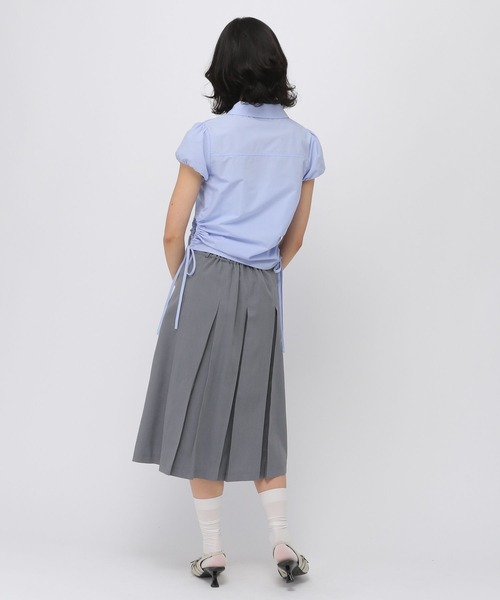 3.3 Field Trip （3.3フィールドトリップ）の「3.3 Field Trip／パフスリーブシャツ（シャツ/ブラウス・レディース・サックスブルー/オフホワイト・FREE）」の12枚目の写真