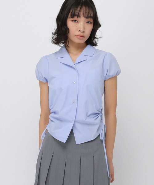 3.3 Field Trip （3.3フィールドトリップ）の「3.3 Field Trip／パフスリーブシャツ（シャツ/ブラウス・レディース・サックスブルー/オフホワイト・FREE）」の13枚目の写真