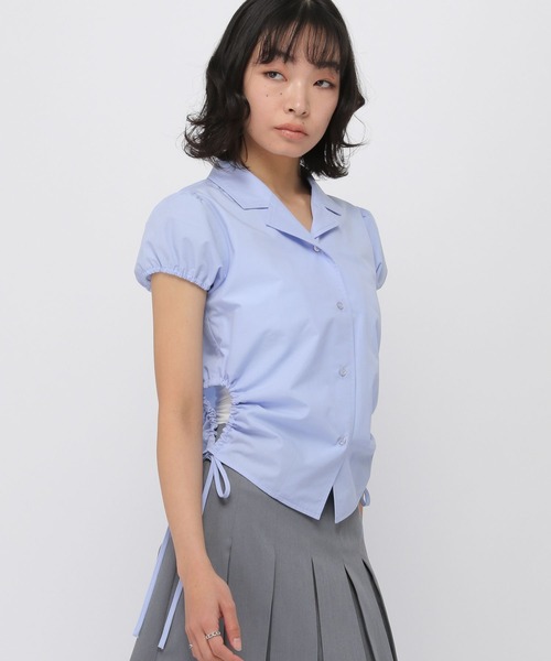 3.3 Field Trip （3.3フィールドトリップ）の「3.3 Field Trip／パフスリーブシャツ（シャツ/ブラウス・レディース・サックスブルー/オフホワイト・FREE）」の14枚目の写真