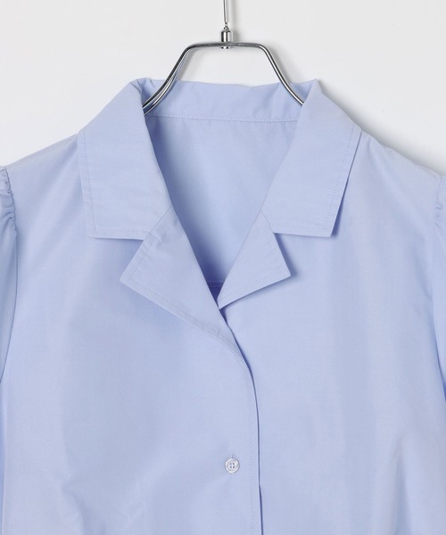 3.3 Field Trip （3.3フィールドトリップ）の「3.3 Field Trip／パフスリーブシャツ（シャツ/ブラウス・レディース・サックスブルー/オフホワイト・FREE）」の18枚目の写真