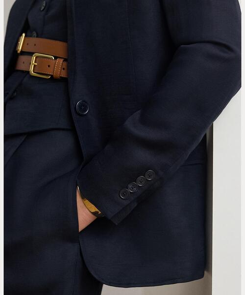 LAUREN RALPH LAUREN（ローレン ラルフ ローレン）の「リネンブレンド ツイル ブレザー（テーラードジャケット・レディース・ネイビー系1・2/0/4/6/00）」の9枚目の写真