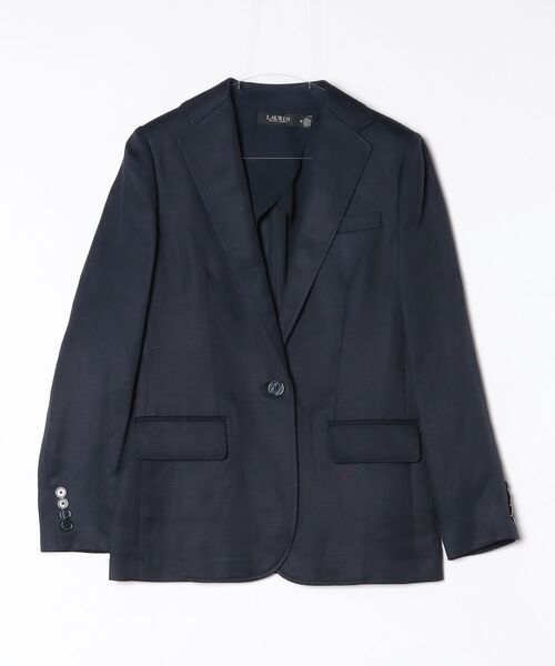 LAUREN RALPH LAUREN（ローレン ラルフ ローレン）の「リネンブレンド ツイル ブレザー（テーラードジャケット・レディース・ネイビー系1・2/0/4/6/00）」の8枚目の写真