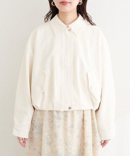 natural couture（ナチュラルクチュール）の「バルーンブルゾン（ブルゾン・レディース・ベージュ/サックスブルー/アイボリー・FREE）」の8枚目の写真