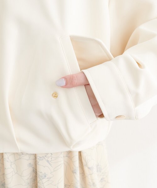 natural couture（ナチュラルクチュール）の「バルーンブルゾン（ブルゾン・レディース・ベージュ/サックスブルー/アイボリー・FREE）」の14枚目の写真