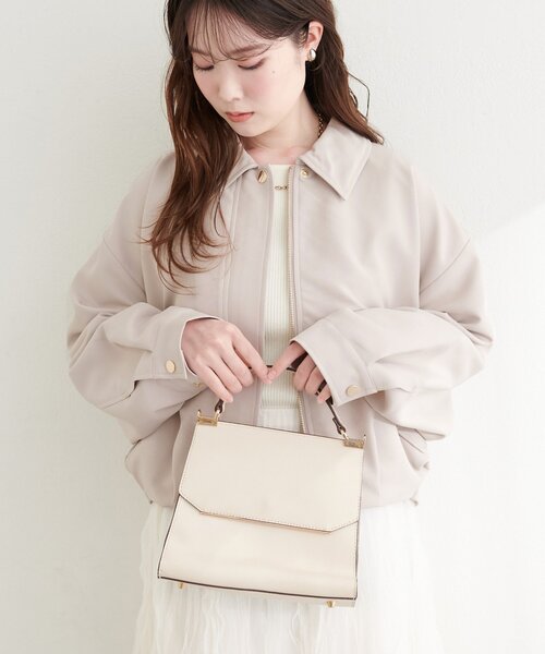 natural couture（ナチュラルクチュール）の「バルーンブルゾン（ブルゾン・レディース・ベージュ/サックスブルー/アイボリー・FREE）」の20枚目の写真