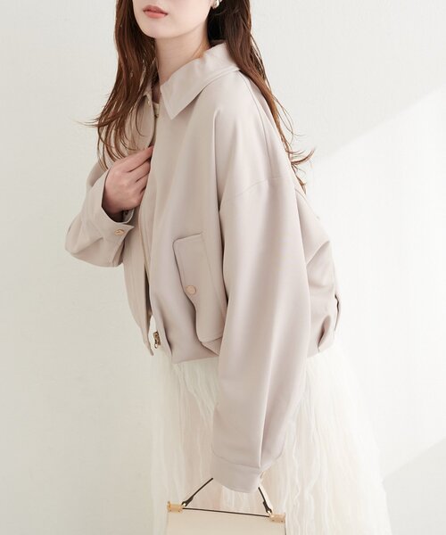 natural couture（ナチュラルクチュール）の「バルーンブルゾン（ブルゾン・レディース・ベージュ/サックスブルー/アイボリー・FREE）」の22枚目の写真