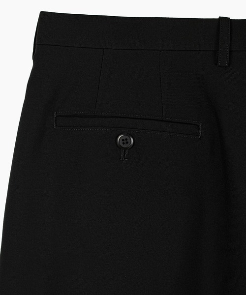 LAD MUSICIAN（ラッドミュージシャン）の「WOOL GABARDINE 3TUCK WIDE PANTS（スラックス・メンズ・ブラック・44/42）」の7枚目の写真