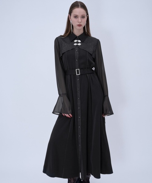 HARE（ハレ）の「ソデシアーチャイナボレロワンピース(HARE)（ワンピース・レディース・ブラック/グレー/グリーン・FREE）」の11枚目の写真