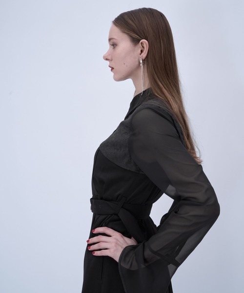 HARE（ハレ）の「ソデシアーチャイナボレロワンピース(HARE)（ワンピース・レディース・ブラック/グレー/グリーン・FREE）」の13枚目の写真