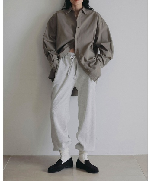 anuke(アンヌーク)の「Waffle Wide Pants(その他パンツ・レディース・ブラウン/オートミール・38inch/36inch)」の13枚目の写真