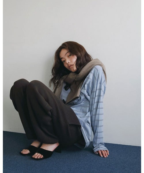 anuke(アンヌーク)の「Waffle Wide Pants(その他パンツ・レディース・ブラウン/オートミール・38inch/36inch)」の16枚目の写真