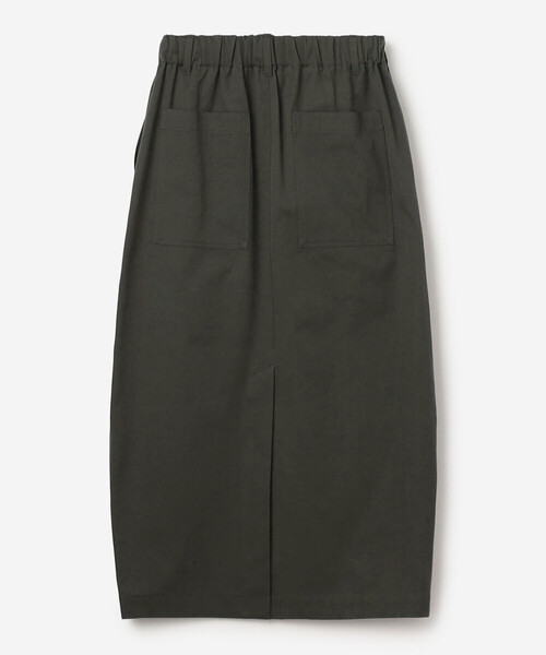 nicholson&nicholson（ニコルソンアンドニコルソン）の「nicholson & nicholson | チノ ロングスカート WOMEN（スカート・レディース・チャコール/カーキ・36）」の4枚目の写真