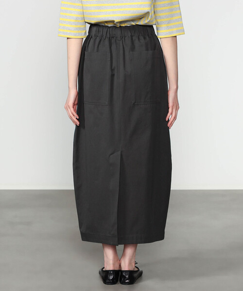 nicholson&nicholson（ニコルソンアンドニコルソン）の「nicholson & nicholson | チノ ロングスカート WOMEN（スカート・レディース・チャコール/カーキ・36）」の11枚目の写真