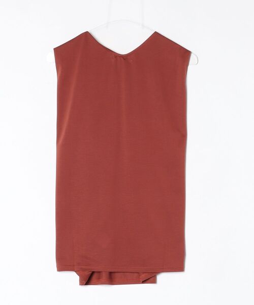 Julier Yoga and Relax（ジュリエヨガアンドリラックス）の「Julier マイクロ天竺タックプルオーバー（タンクトップ・レディース・ブラック/ホワイト/ブラウン/ライトブルーグレー・FREE）」の19枚目の写真