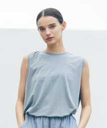 Julier Yoga and Relax | Julier マイクロ天竺タックプルオーバー(タンクトップ)