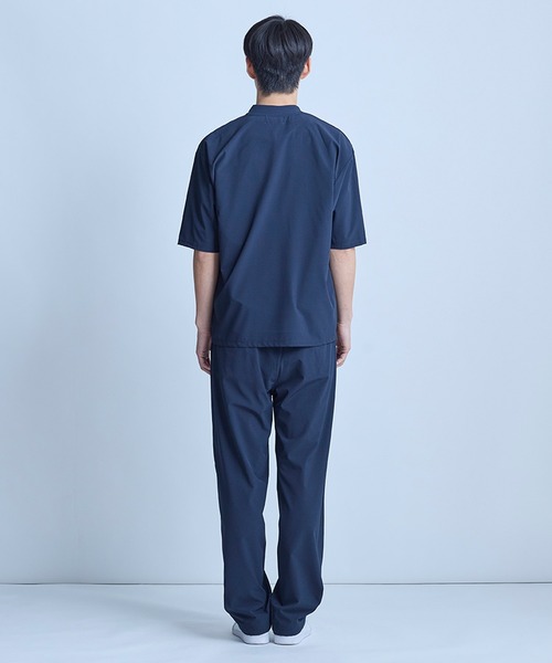 UNION STATION（ユニオンステーション）の「ドットメッシュ5分袖カーディガン〈ストレッチ・イージーケア・接触冷感・通気性・速乾〉（カーディガン/ボレロ・メンズ・グレー/ブラック/ネイビー・L/M）」の15枚目の写真