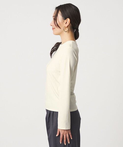 A DAY IN THE LIFE UNITED ARROWS(アデイインザライフユナイテッドアローズ)の「ブライトリブ クルーネック カットソー <A DAY IN THE LIFE>(Tシャツ/カットソー・レディース・ライトブルー/ブラック/オフホワイト・FREE)」の11枚目の写真