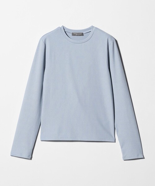 A DAY IN THE LIFE UNITED ARROWS(アデイインザライフユナイテッドアローズ)の「ブライトリブ クルーネック カットソー <A DAY IN THE LIFE>(Tシャツ/カットソー・レディース・ライトブルー/ブラック/オフホワイト・FREE)」の13枚目の写真