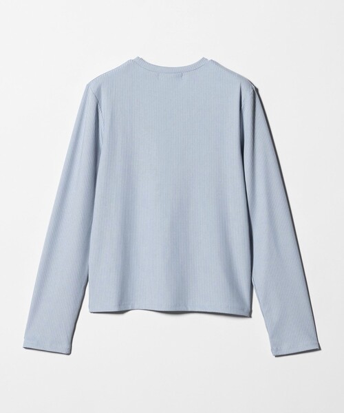 A DAY IN THE LIFE UNITED ARROWS(アデイインザライフユナイテッドアローズ)の「ブライトリブ クルーネック カットソー <A DAY IN THE LIFE>(Tシャツ/カットソー・レディース・ライトブルー/ブラック/オフホワイト・FREE)」の14枚目の写真