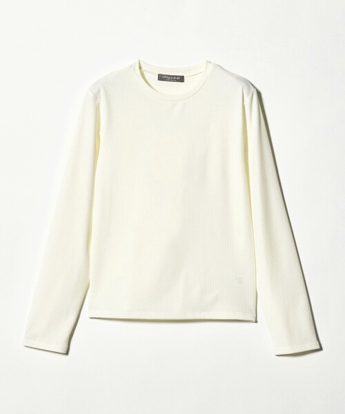 A DAY IN THE LIFE UNITED ARROWS(アデイインザライフユナイテッドアローズ)の「ブライトリブ クルーネック カットソー <A DAY IN THE LIFE>(Tシャツ/カットソー・レディース・ライトブルー/ブラック/オフホワイト・FREE)」の18枚目の写真