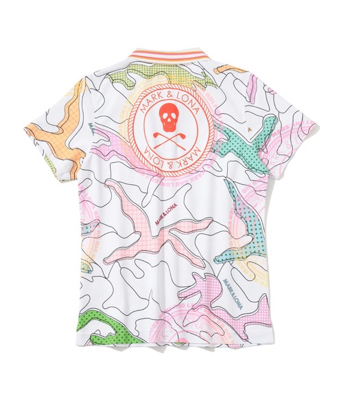 MARK & LONA(マークアンドロナ)の「Axon Camo AirTech Micro-Pique Zip Polo | WOMEN(ポロシャツ・レディース・ブラック・38)」の13枚目の写真