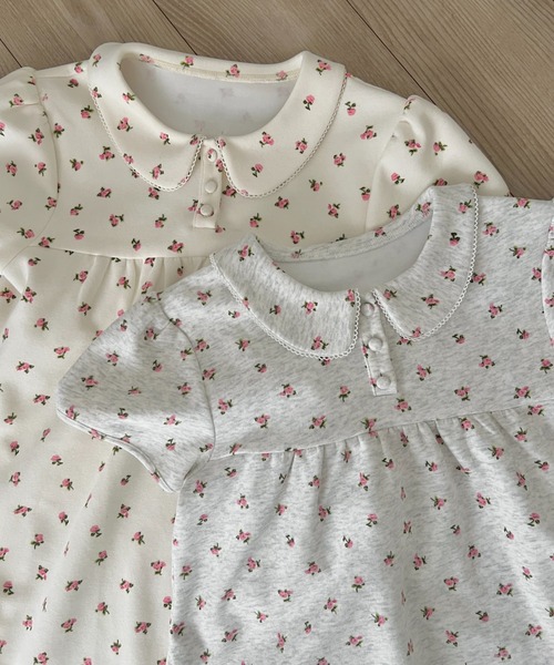 GIUNON(ジウノン)の「round collar flower tunic / ラウンドカラーフラワーチュニック(シャツ/ブラウス・レディース・アイボリー/グレー・FREE)」の16枚目の写真