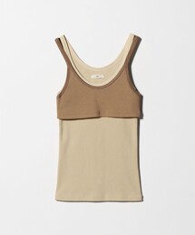 ONIT（オニット）の「＜ONIT＞リブ レイヤード タンクトップ（タンクトップ）」