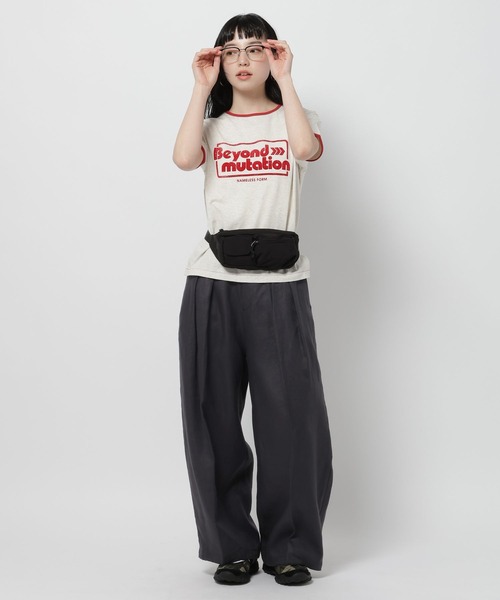 niko and...（ニコアンド）の「FINEリネン2タックパンツ（その他パンツ・レディース・ナチュラル/ネイビー/ブラック・MEDIUM/LARGE）」の4枚目の写真