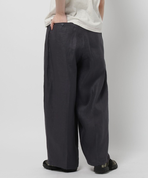niko and...（ニコアンド）の「FINEリネン2タックパンツ（その他パンツ・レディース・ナチュラル/ネイビー/ブラック・MEDIUM/LARGE）」の6枚目の写真