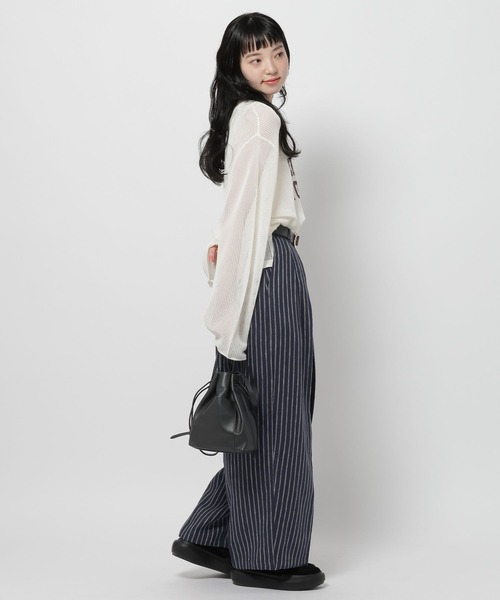 niko and...（ニコアンド）の「FINEリネン2タックパンツ（その他パンツ・レディース・ナチュラル/ネイビー/ブラック・MEDIUM/LARGE）」の10枚目の写真