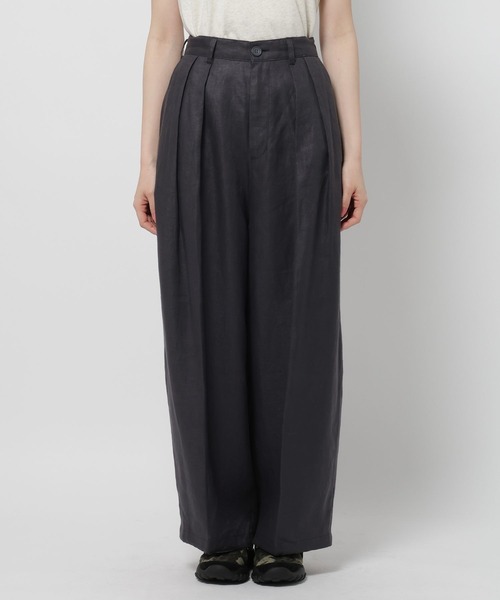 niko and...（ニコアンド）の「FINEリネン2タックパンツ（その他パンツ・レディース・ナチュラル/ネイビー/ブラック・MEDIUM/LARGE）」の13枚目の写真