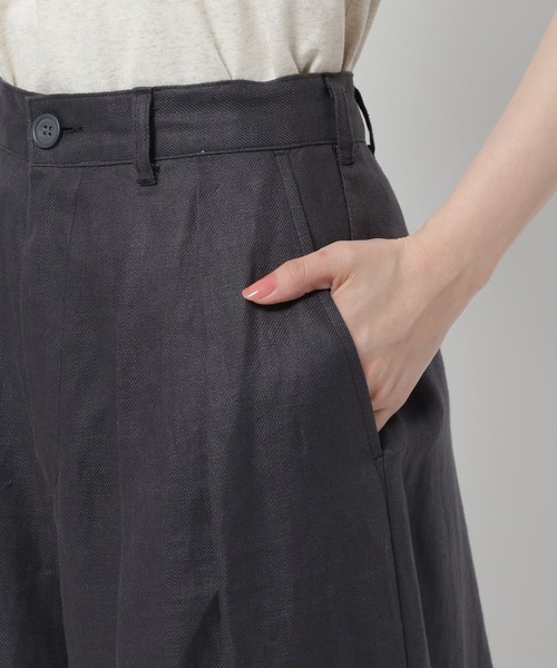 niko and...（ニコアンド）の「FINEリネン2タックパンツ（その他パンツ・レディース・ナチュラル/ネイビー/ブラック・MEDIUM/LARGE）」の18枚目の写真