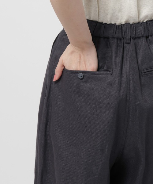 niko and...（ニコアンド）の「FINEリネン2タックパンツ（その他パンツ・レディース・ナチュラル/ネイビー/ブラック・MEDIUM/LARGE）」の19枚目の写真