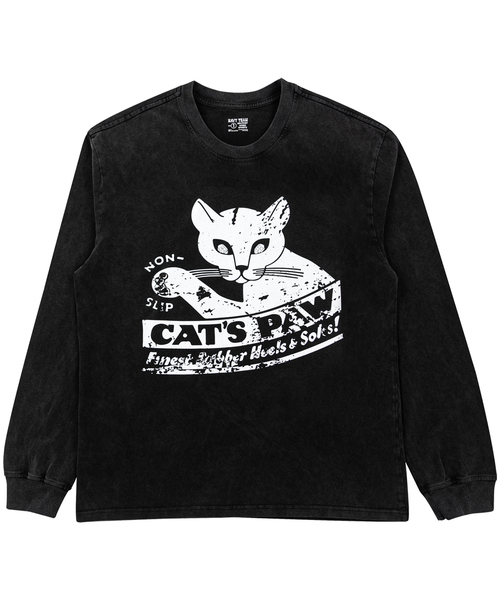 NAVYTEAM(ネイビーチーム)の「CATS PAW ピグメントダイングロングTシャツ(Tシャツ/カットソー・レディース・ブラック・1/2/3)」の1枚目の写真