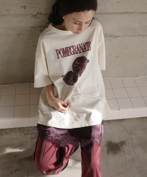Ameri（アメリ）の「MEDI NUTRIENT AT FRUIT LAYERED TOP（Tシャツ