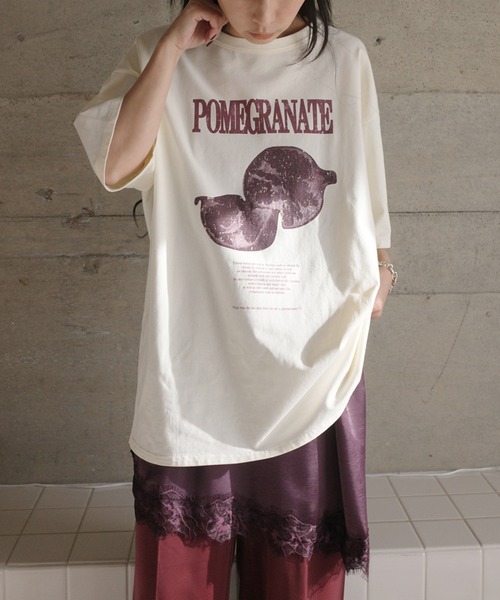 Ameri（アメリ）の「MEDI NUTRIENT AT FRUIT LAYERED TOP（Tシャツ