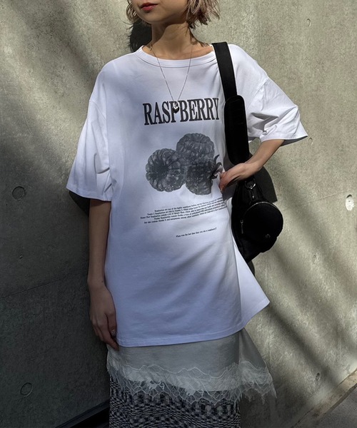 Ameri（アメリ）の「MEDI NUTRIENT AT FRUIT LAYERED TOP（Tシャツ