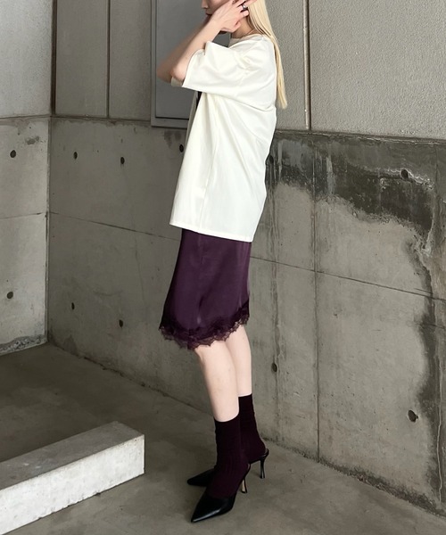 Ameri（アメリ）の「MEDI NUTRIENT AT FRUIT LAYERED TOP（Tシャツ