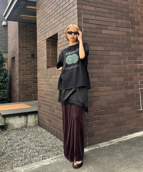 Ameri（アメリ）の「MEDI NUTRIENT AT FRUIT LAYERED TOP（Tシャツ